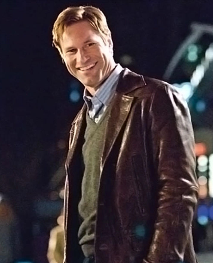 Aaron Eckhart Love Happens Leather Trench Coat