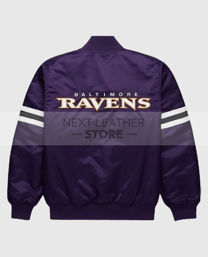 Baltimore Ravens Purple Bomber Jacket