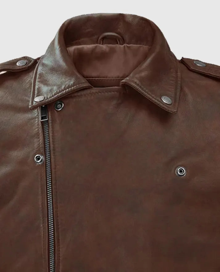 Men's Spanish Brown Rutland Riding Leather Jacket