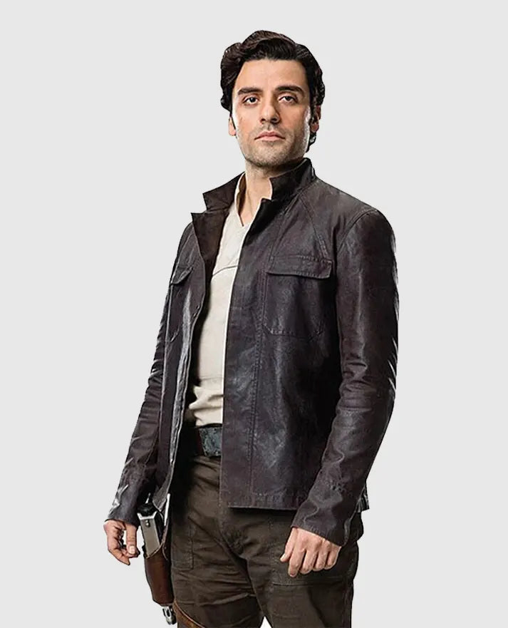 Oscar Isaac Star Wars The Last Jedi Leather Jacket