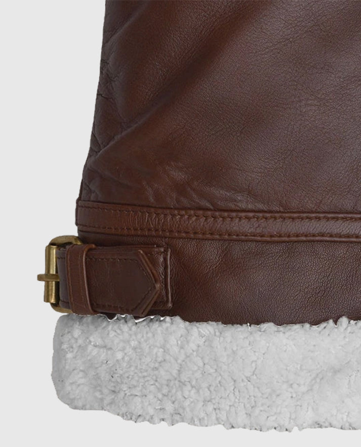 Men's B3 Aviator Spanish Brown Leather Jacket