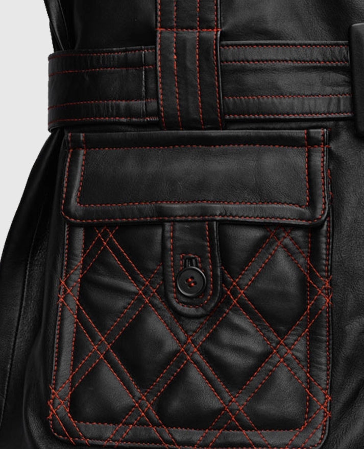 Elvis Presley Leather Long Coat