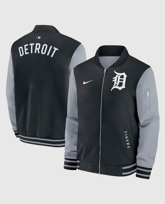 Detroit Tigers Dugout Bomber Full-Zip Jacket
