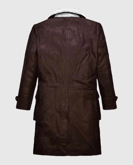 Brown Washed and Wax Tom Hardy Trench Coat