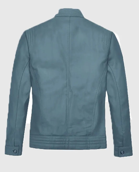 Davin Blue Leather jacket
