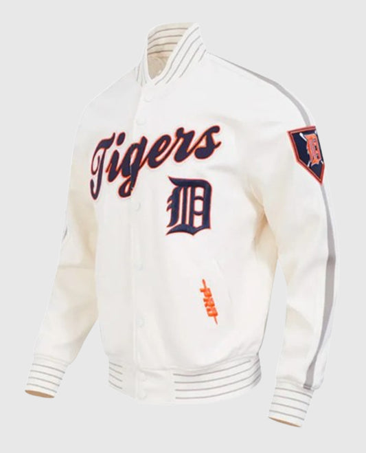 Detroit Tigers Logo Game Day Eggshell Jacket