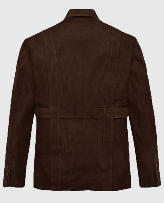 Dune Safari Suede Leather Blazer