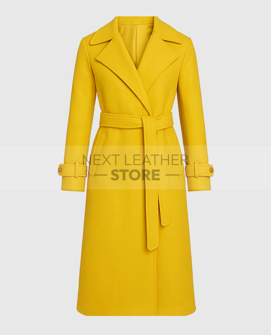 Elisabeth Sparkle The Substance Yellow Coat
