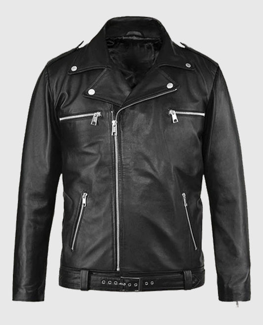 Jeffrey Morgan The Walking Dead Black Leather Jacket