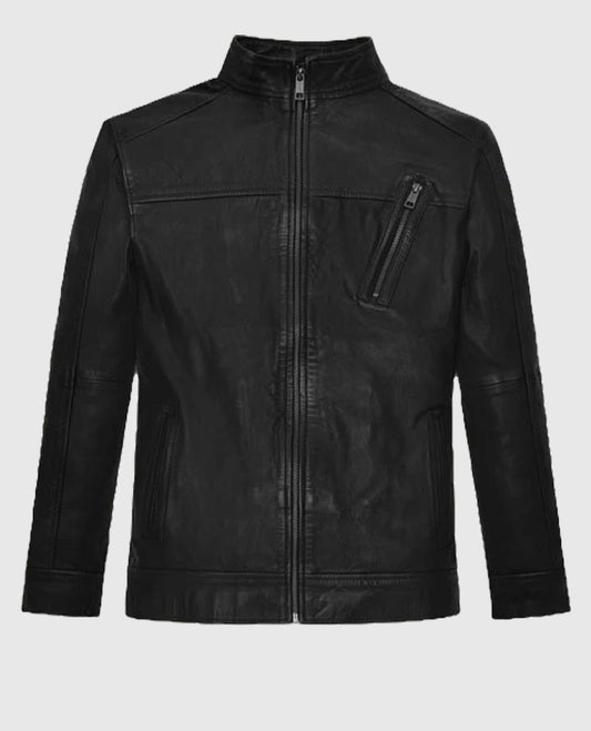 Jesse Lee Soffer Chicago P.D. Black Leather Jacket
