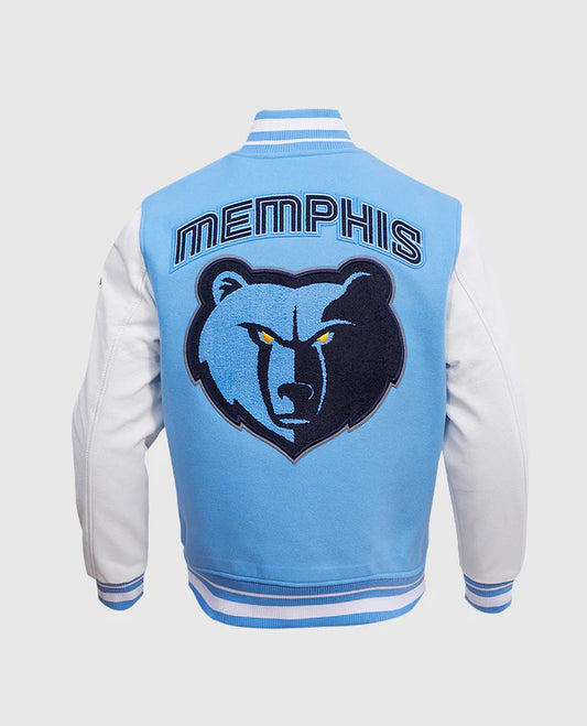 Men's NBA Memphis Grizzlies Rib Wool Varsity Jacket