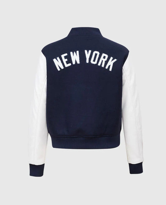 New York Yankees Women's Blue Varsity Jacket