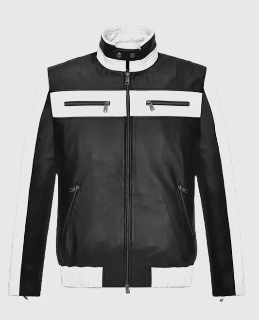 Sebastian Stan leather jacket