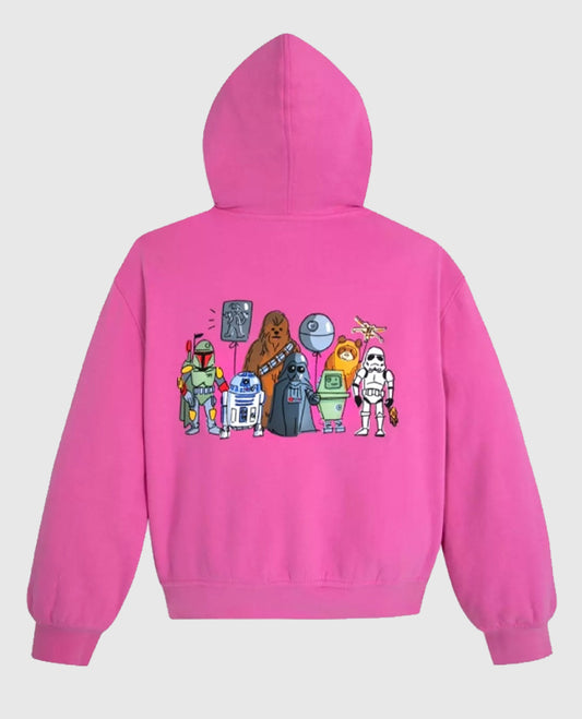 Star Wars Pink Zipper Hoodie