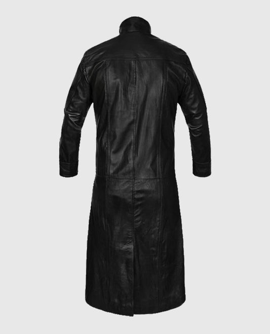 The Avengers Nick Fury Leather Black Trench Coat