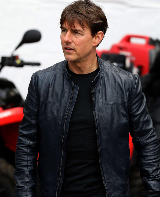 Tom Cruise Ethan hunt Mission Impossible Fallout Leather Jacket