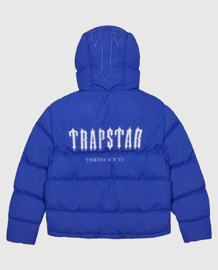 Trapstar Hooded Blue Puffer Jacket