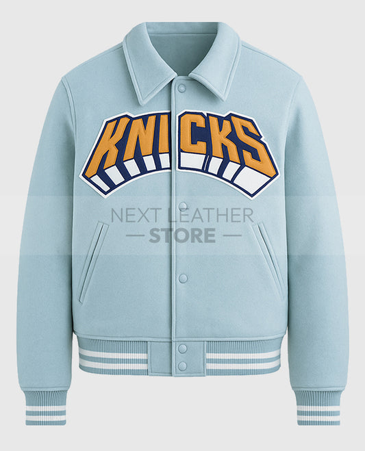Victor Cruz Knicks Blue Jacket