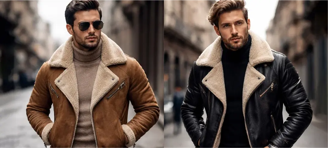 Top Trending Men’s Shearling Leather Jackets for Winter 2026