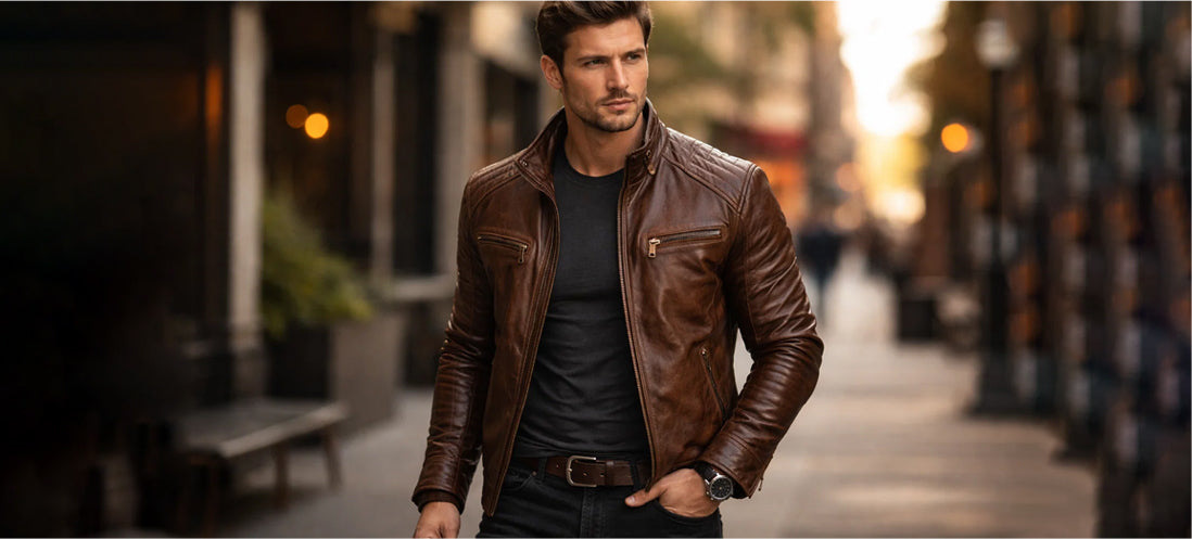 Men’s Guide to Styling the Perfect Brown Leather Jacket