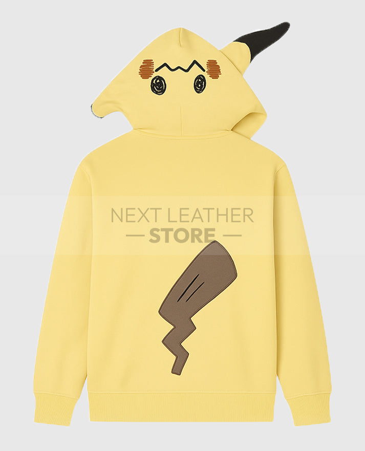 Mimikyu Themed French Terry Zip-Up Hoodie