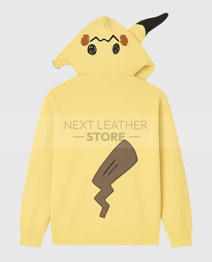 Mimikyu Themed French Terry Zip-Up Hoodie