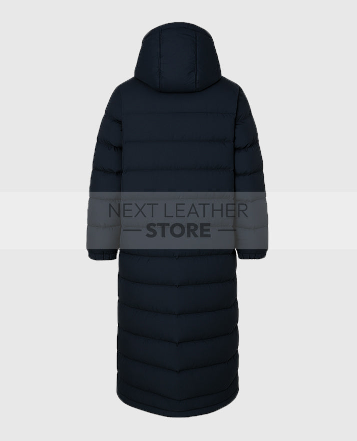 Arsene Wenger Long Black Puffer Coat