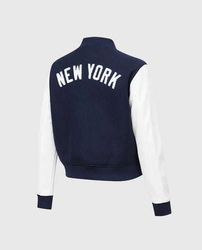 MLB New York Yankees Women's Blue Varsity Jacket