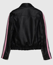 Diddi Moda Ribbon Leather Jacket