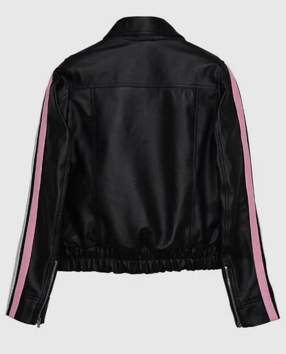 Diddi Moda Ribbon Leather Jacket