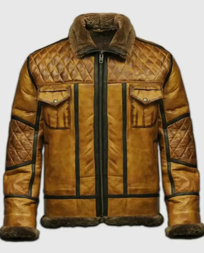 Men's RAF B10 Aviator Jacket | Genuine Sheepskin Leather
