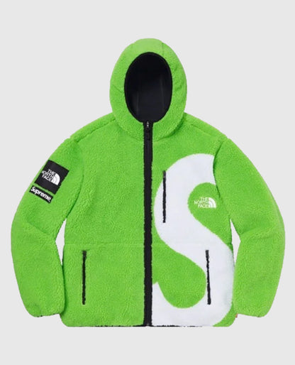 Supreme The North Face S Logo Green Fleece Jacket