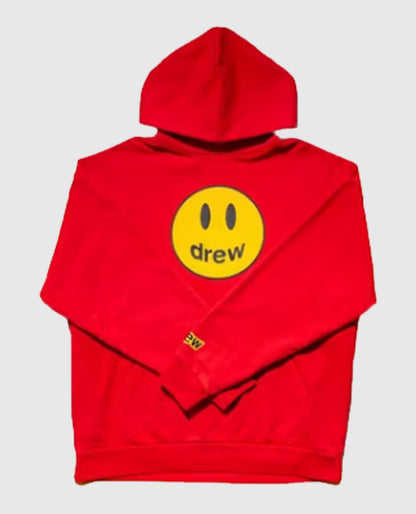 Drew House Mascot Red Hoodie, Justin Bieber’s Streetwear