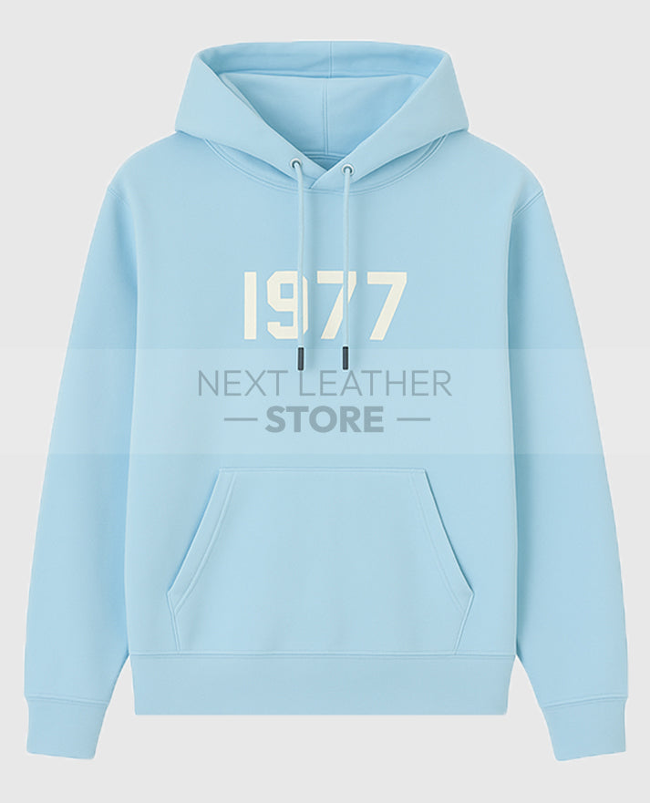 1977 Essentials Blue Pullover Hoodie