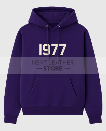 1977 Essentials Purple Pullover Hoodie