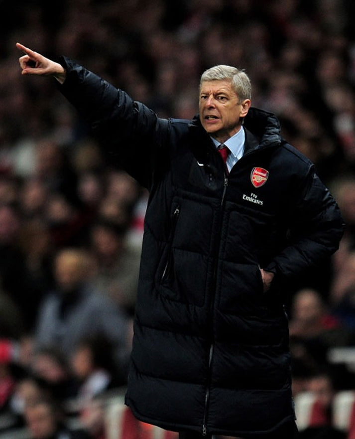 Arsene Wenger Long Black Puffer Coat