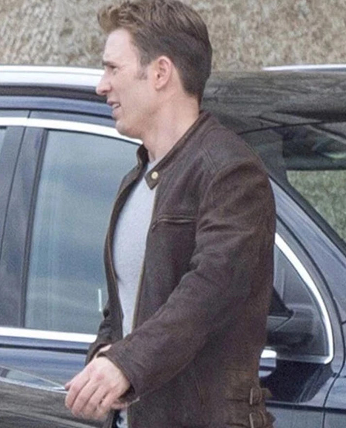 Captain America Civil War Chris Evans Leather Jacket
