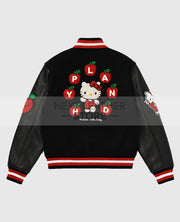 Hello Kitty Black Varsity Jacket