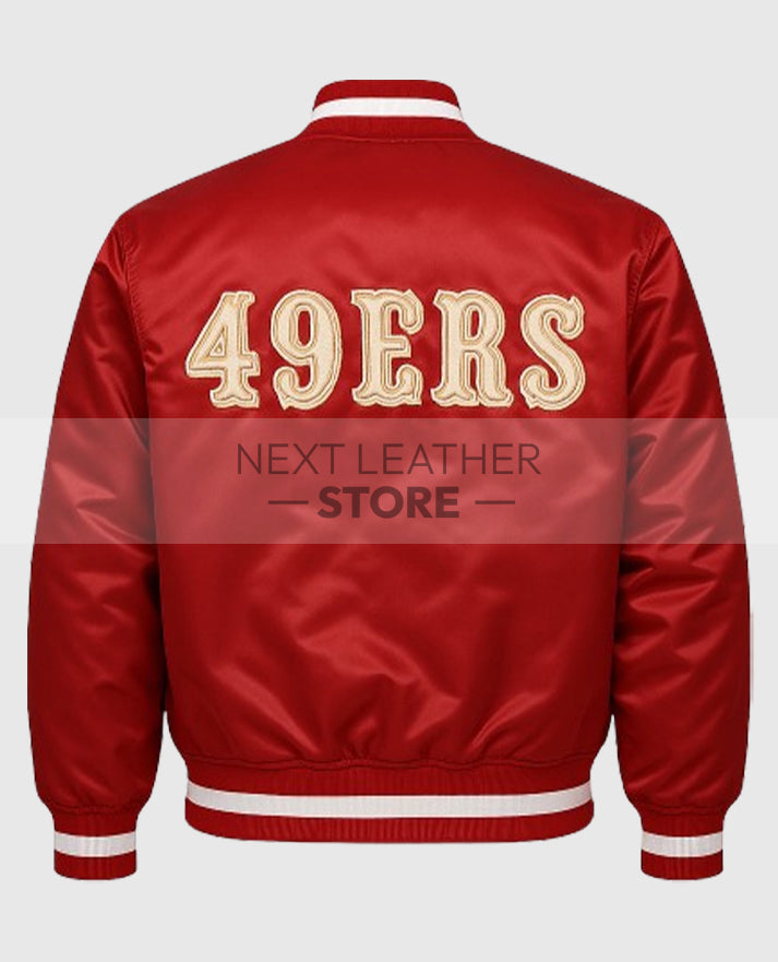 San Francisco 49ers Red Satin Jacket