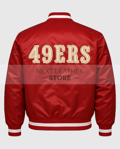 San Francisco 49ers Red Satin Jacket