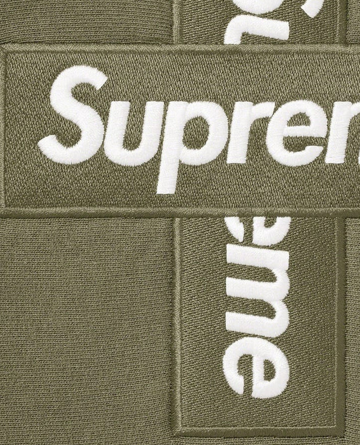 Supreme Cross Box Logo Hooded Sweatshirt
