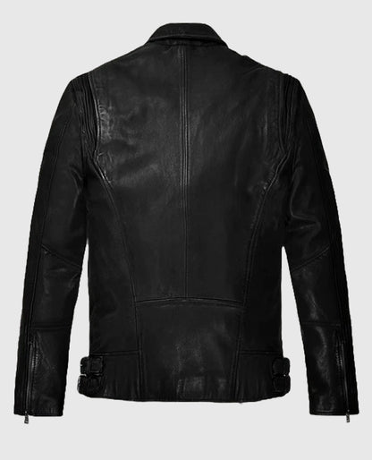 Falcon Black Rider Leather Jacket For Man
