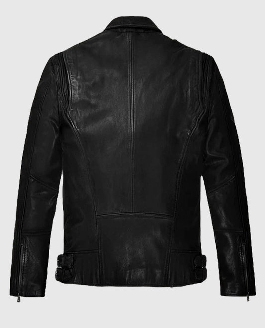 Falcon Black Rider Leather Jacket For Man