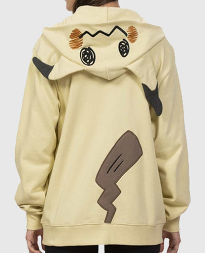 Mimikyu Themed French Terry Zip-Up Hoodie