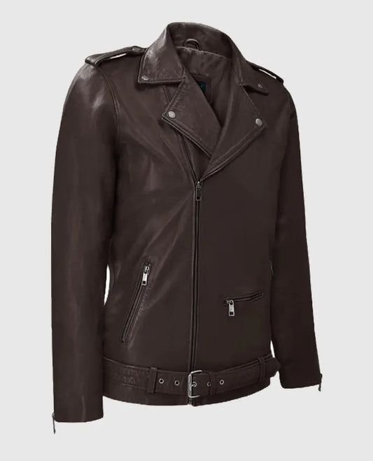 Men's Brown Riding Rutland Leather Jacket