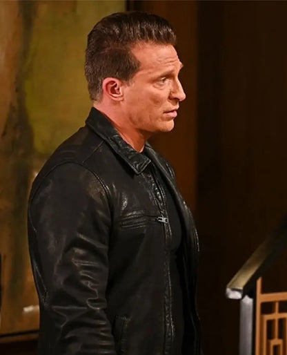 Steve Burton General Hospital Leather Jacket