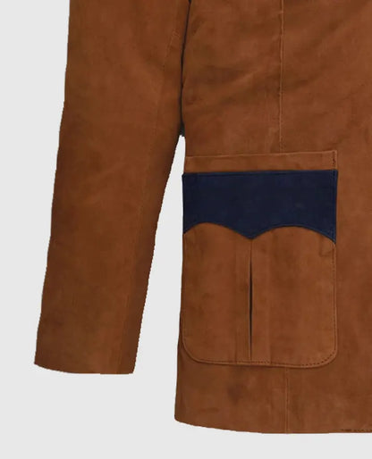 Suede Western Leather Blazer For Men