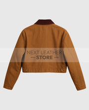 Vintage Carhartt x NY Yankees Brown Crop Jacket