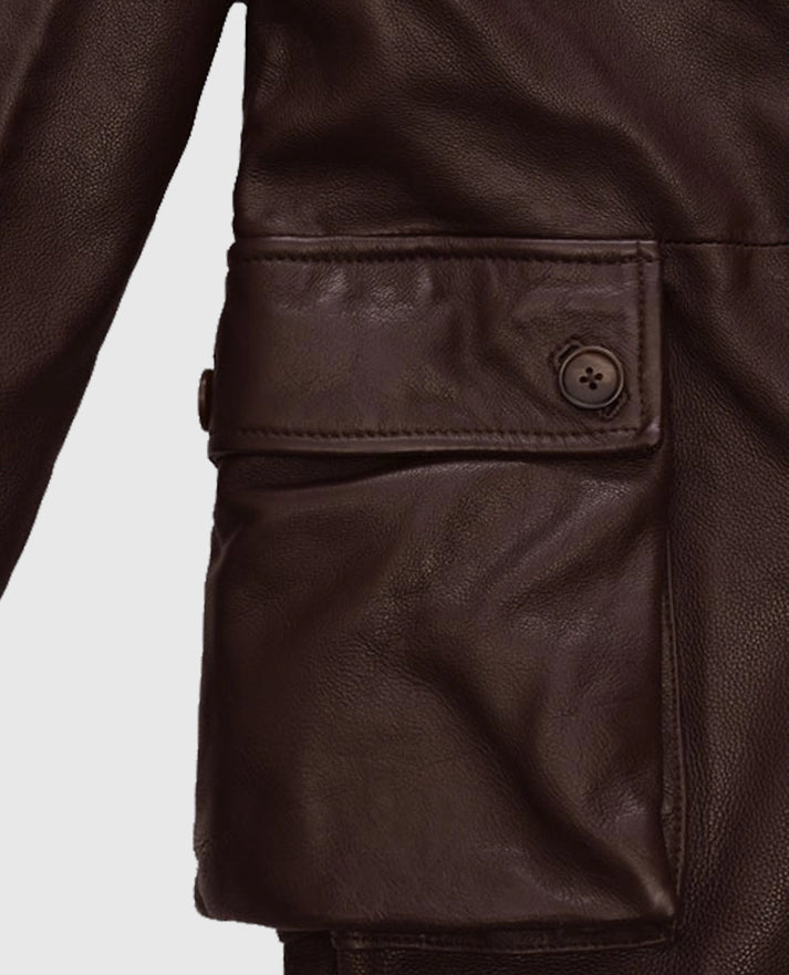 Tom Hardy Brown Washed and Wax Trench Coat