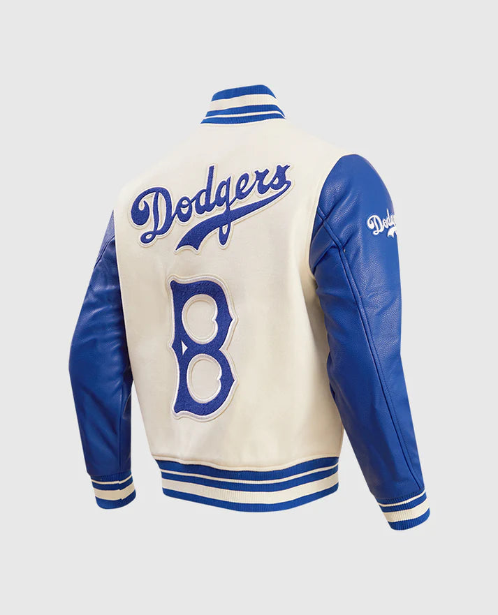 MLB Brooklyn Dodgers Retro Classic Men's Rib Wool Varsity Jacket